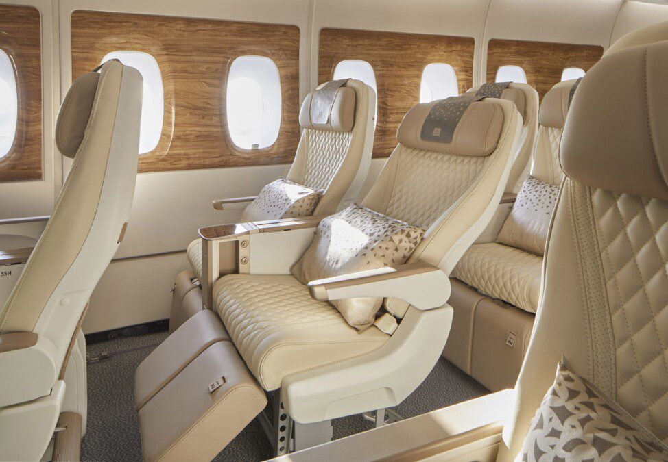 L’Airbus A380 di Emirates è tutto nuovo e la premium economy sarà gratis per molto tempo