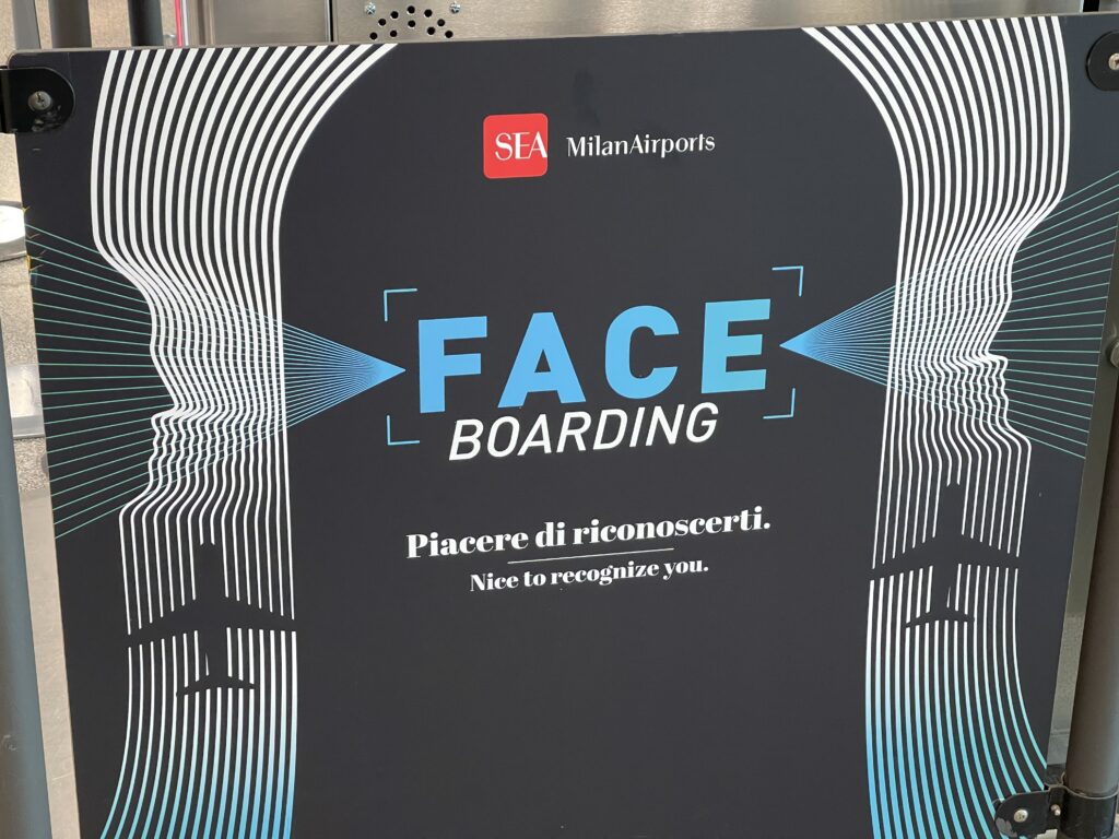 face boarding milano Linate 