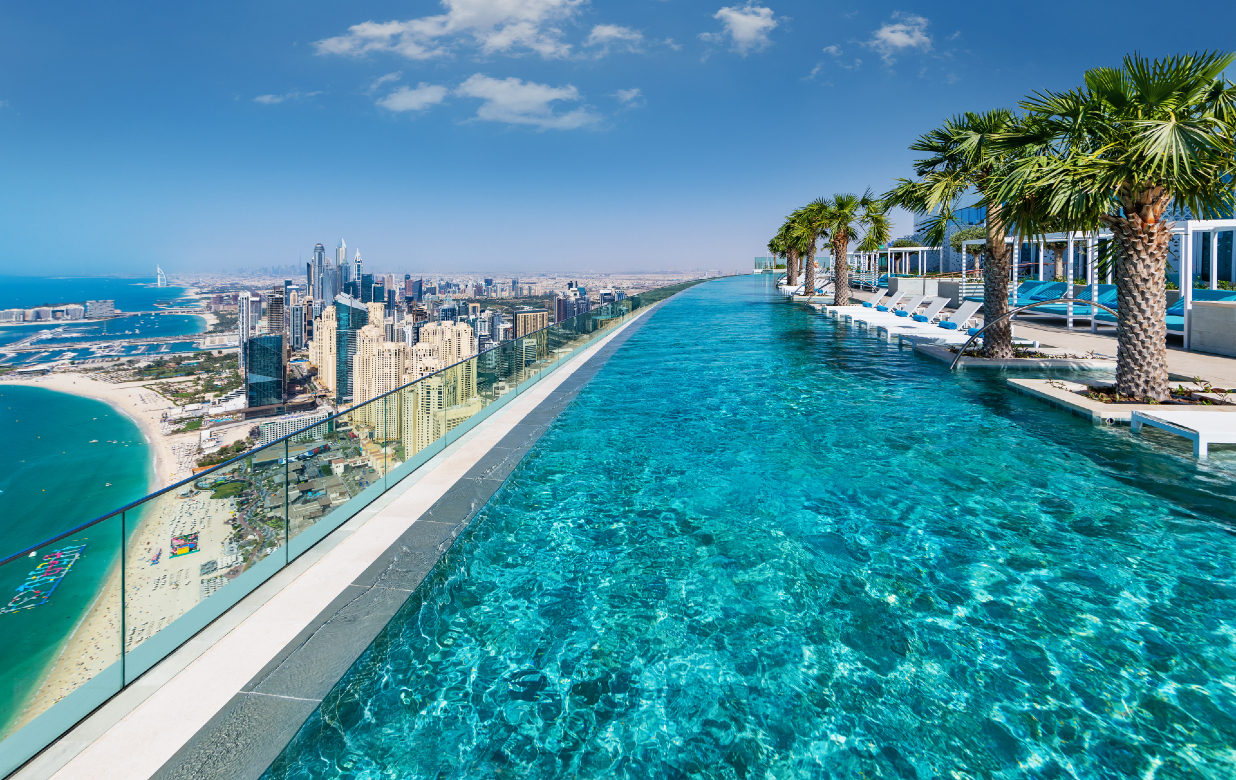 hotel con la piscina a sfioro più alta del mondo 