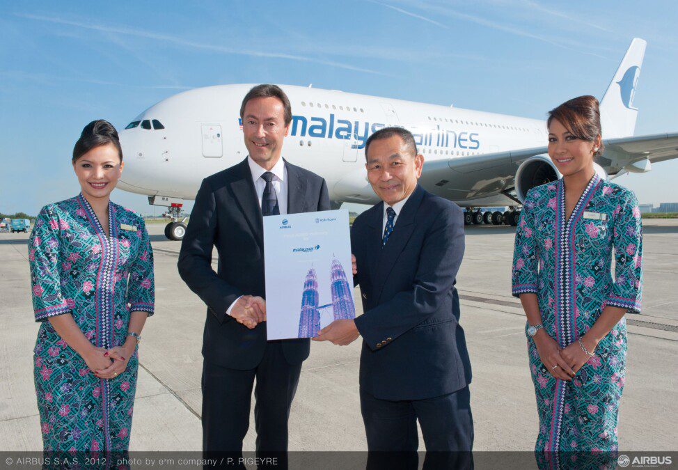 Malaysian Airlines dice addio all’A380, in vendita sei esemplari (usati poco)