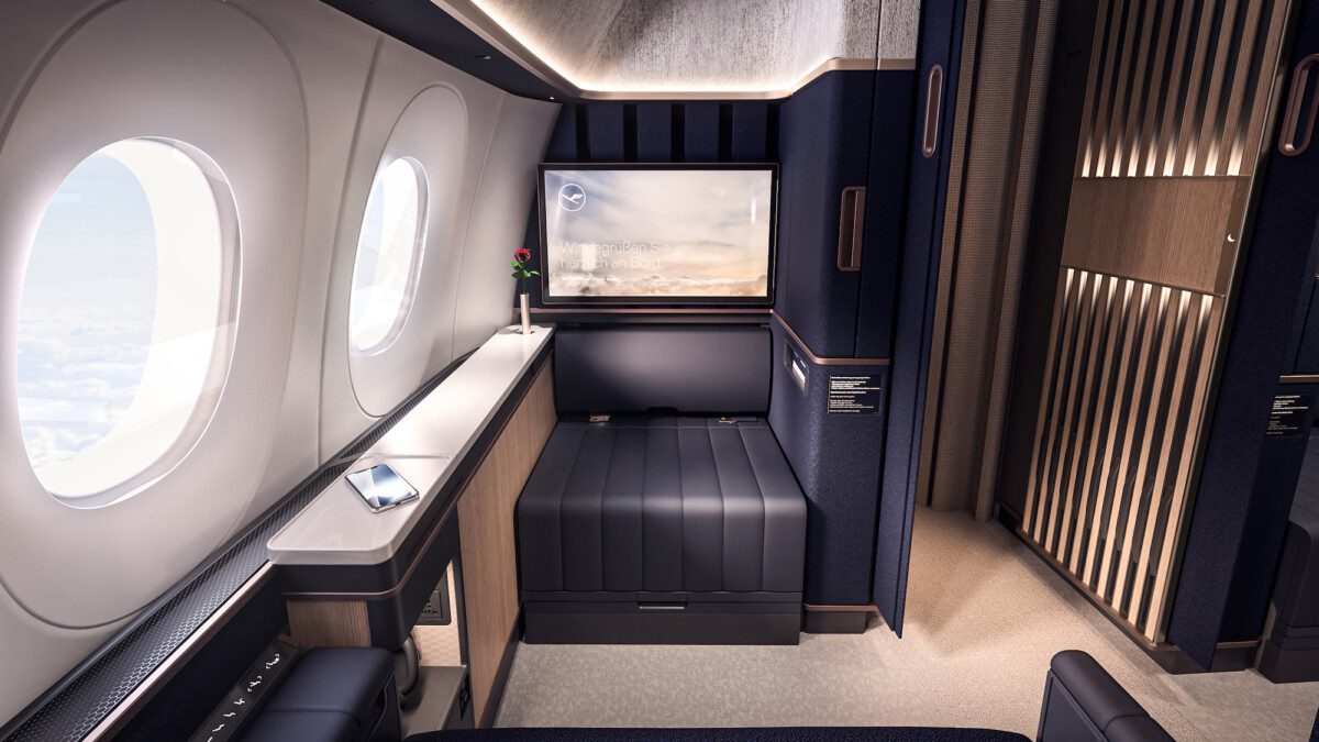 Era ora! Lufthansa presenta le nuove cabine premium: la prima classe diventa una suite