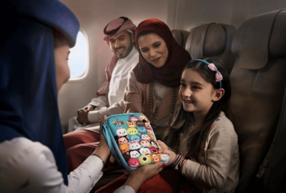 Saudia e l’esperienza di volo pensata per i bambini: dai giochi ai film Disney