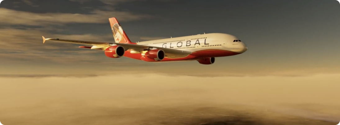 Global Airlines volerà con gli A380 per New York e Los Angeles. E arriva la partnership con Amex