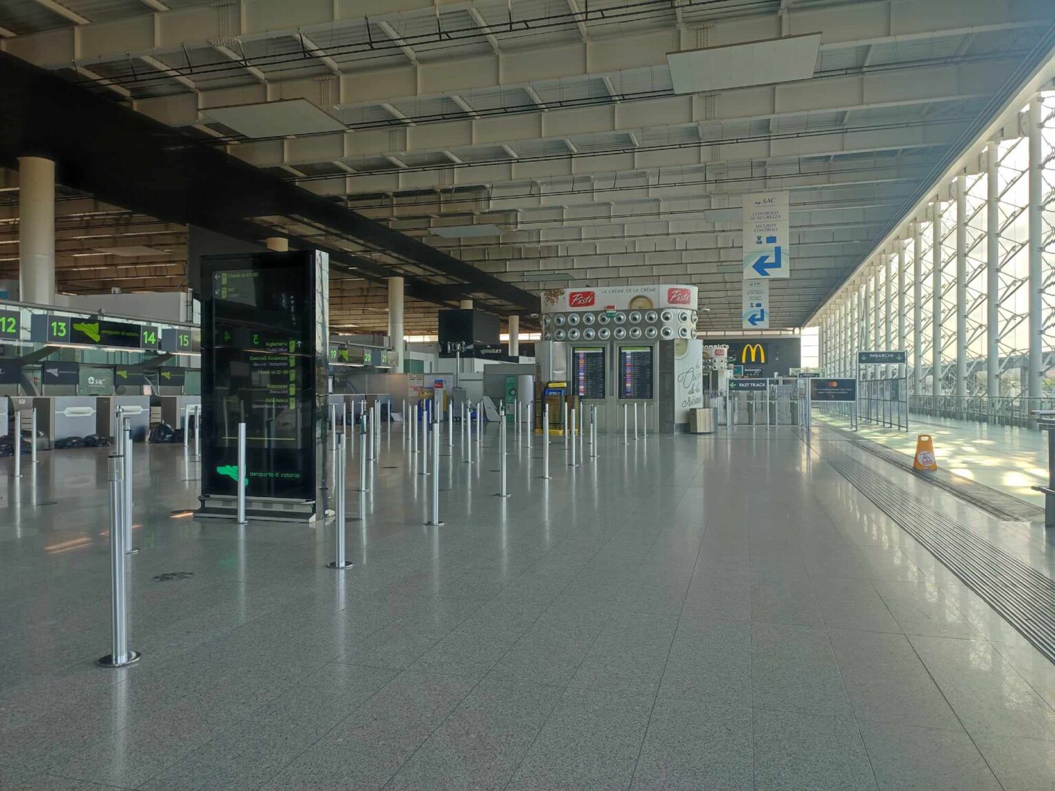 Catania, ha riaperto il terminal A. Lento ritorno alla normalità nei prossimi giorni