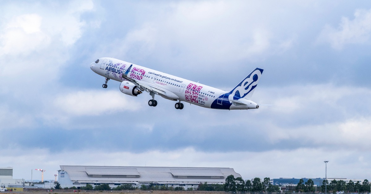 È partito il giro del mondo dell’A321XLR, l’aereo che cambierà il lungo raggio