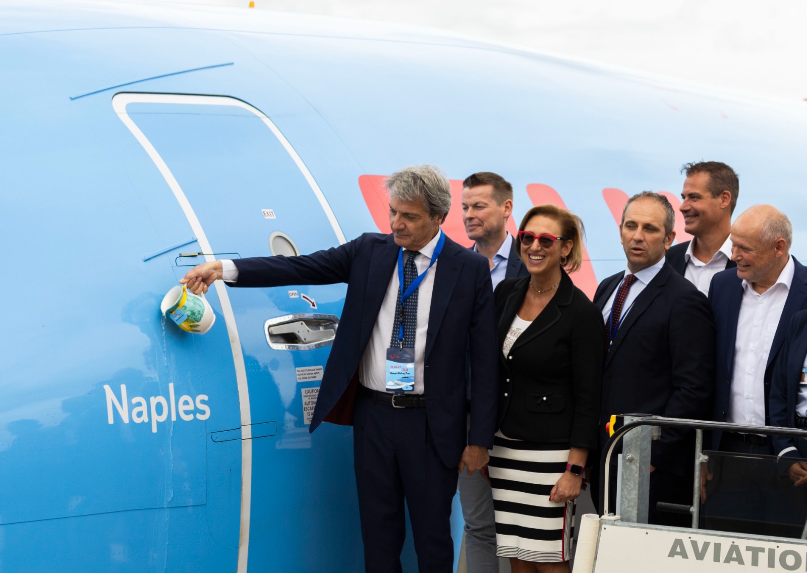 Il gruppo TUI ha dedicato un aereo alla Campania e lo ha chiamato Naples
