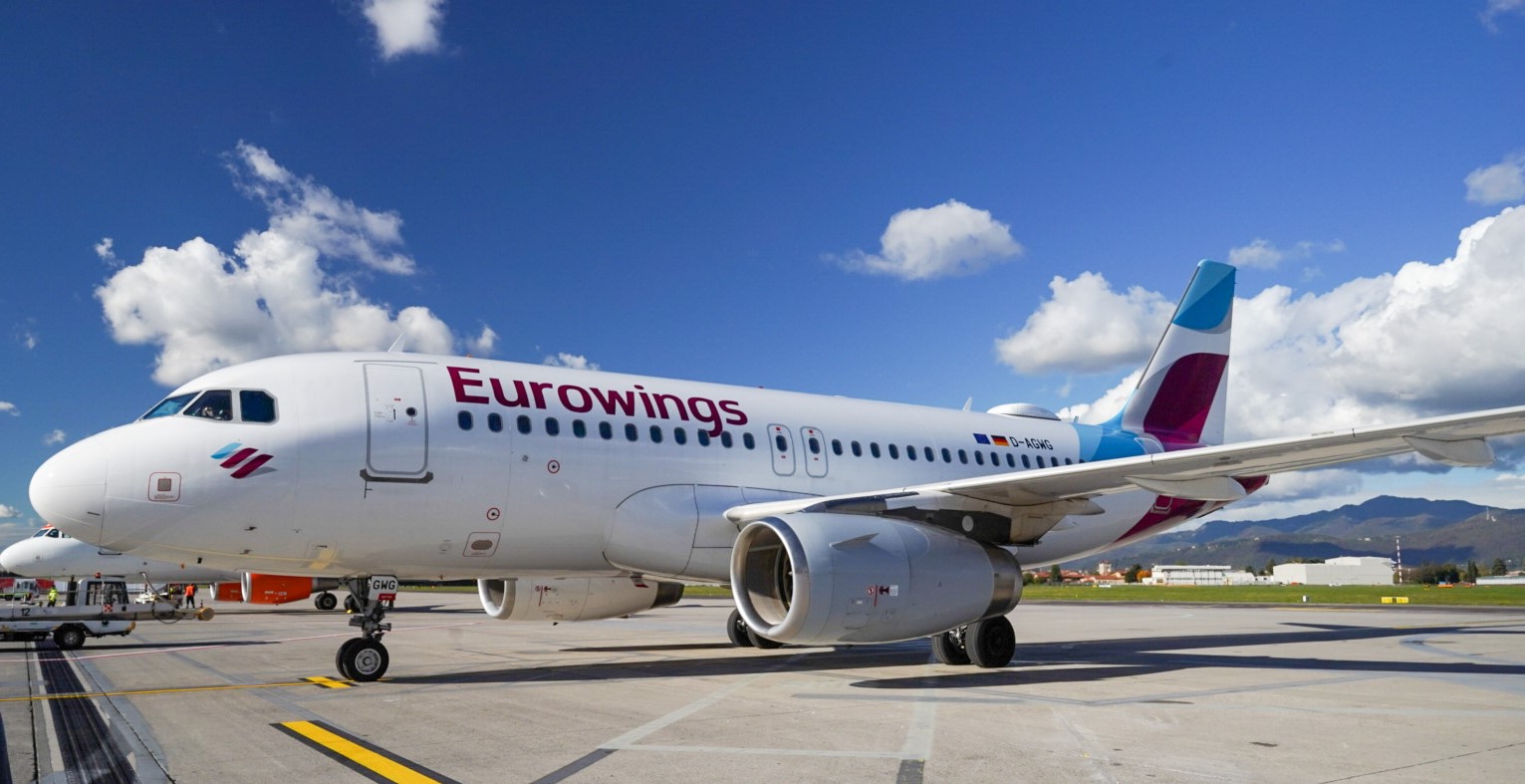 Eurowings vola da Bergamo ad Hannover, per i passeggeri elite tutti i benefit Miles&More