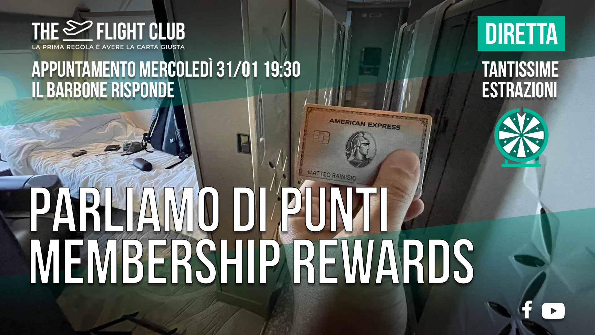 Vuoi sapere tutto sui punti Membership Rewards? partecipa alla diretta e risponderò alle tue domande